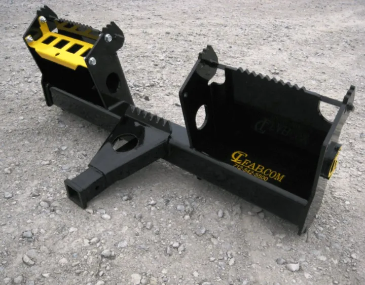EZ Skid Steer Receiver Hitch, rear view of the quick-attach plate