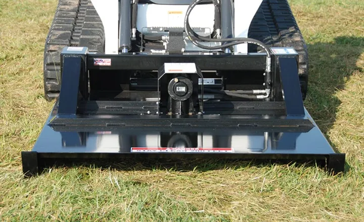 HD 60 Brush Buster on a compact track loader, front view
