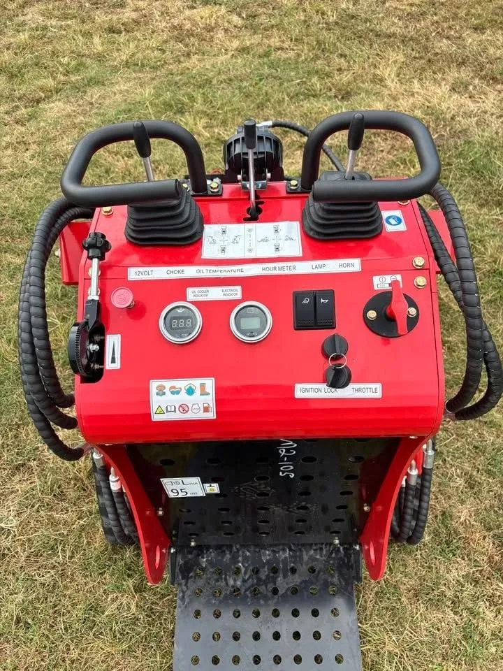 SSL60 mini skid steer operator controls and gauges, rear view